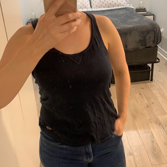 Hollister Navy Tank Top in Small - Picture 2 of 3